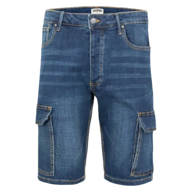 Bermuda in jeans da Lavoro Stretch Multitasche Velilla 103017S