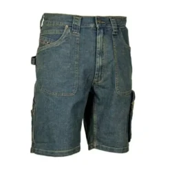 Bermuda Jeans da Lavoro Stretch Elasticizzati Multitasche Cofra Havana V157-0-00A