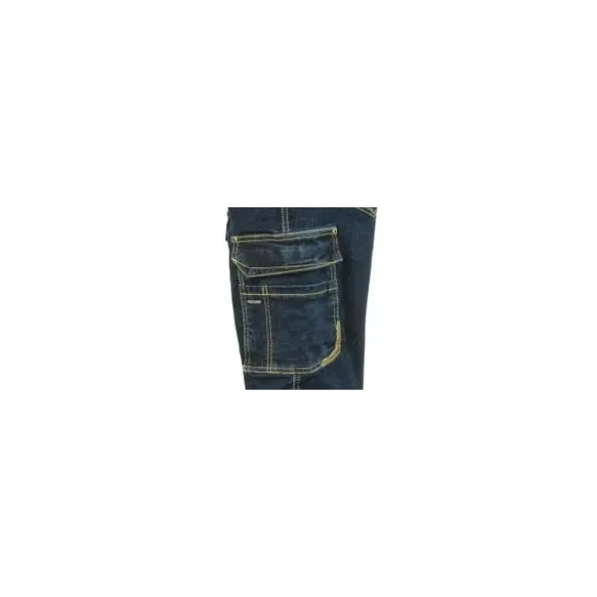 Bermuda Jeans da Lavoro Stretch Elasticizzati Multitasche Cofra Manacor V497-0-00