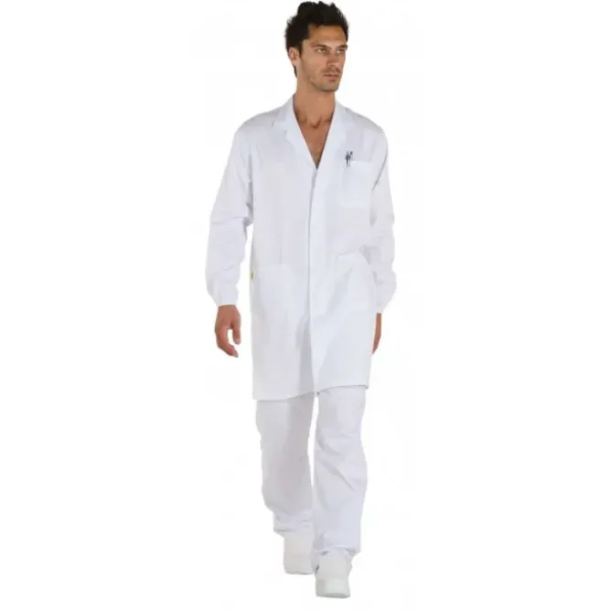Camice da lavoro 100% cotone Hccp Multitasche Logica 812050