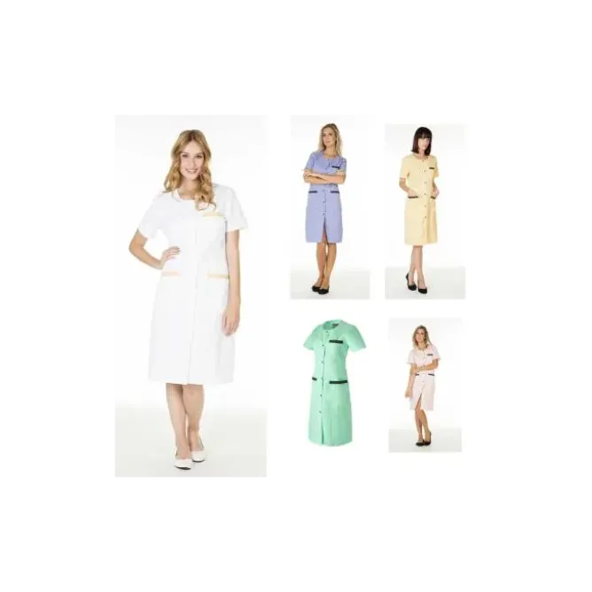 Camice Da Lavoro Molinel Caroline CAROLINEMCBC/M Multitasche Lungo Donna Pulizie Benessere