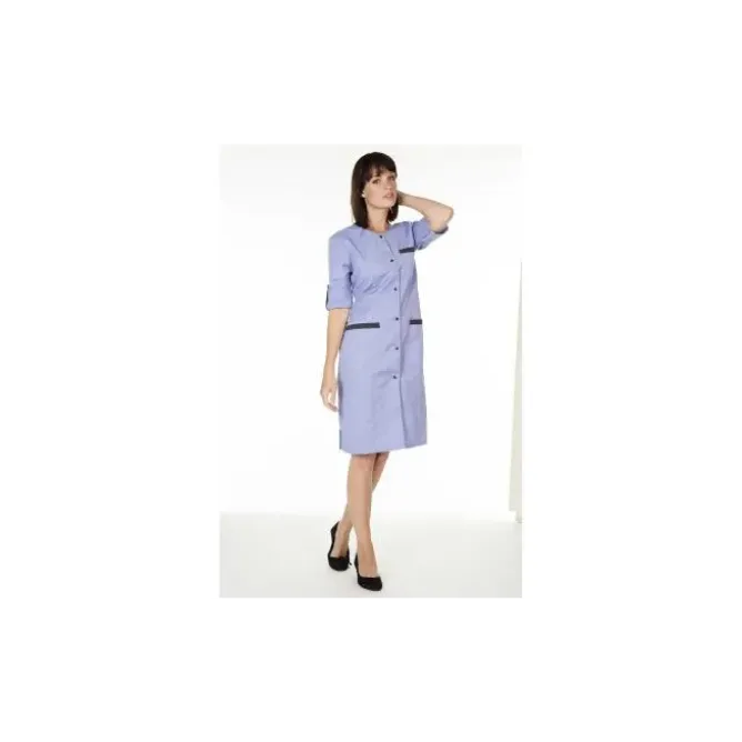 Camice Da Lavoro Molinel Caroline CAROLINEMTBC/M Multitasche Lungo Donna Pulizie Benessere Con Maniche Convertibili