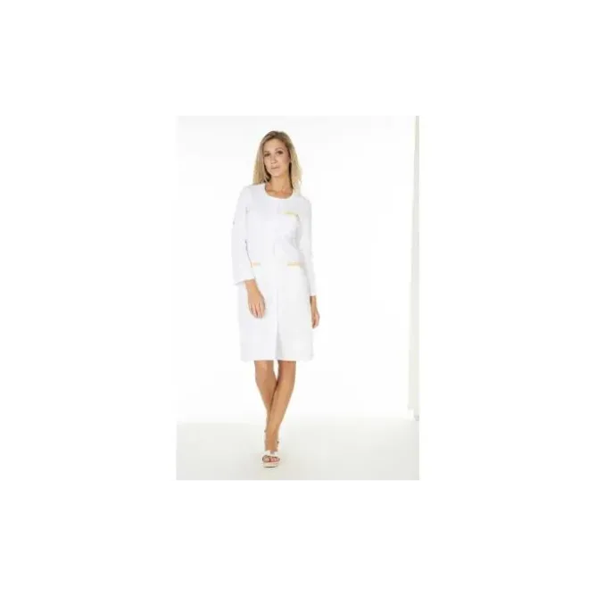 Camice Da Lavoro Molinel Caroline CAROLINEMTBC/M Multitasche Lungo Donna Pulizie Benessere Con Maniche Convertibili