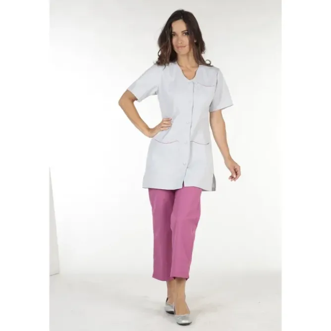 Camice da Lavoro Molinel Laurie LAURIEMCBL/BC Multitasche Benessere Sanitario Donna