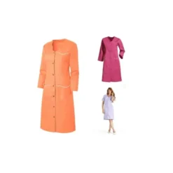 Camice da Lavoro Molinel Laurene LAURENEMTOR/B Multitasche Pulizie Donna Maniche Convertibili