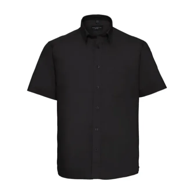 Camicia Da Lavoro Classica a Maniche Corte 100% Cotone Twill Russell - JE917M