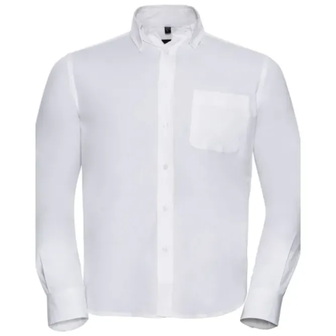 Camicia Da Lavoro Classica a Maniche Lunghe in Twill Russell - JE916M