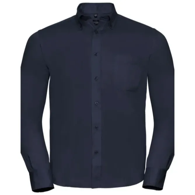 Camicia Da Lavoro Classica a Maniche Lunghe in Twill Russell - JE916M