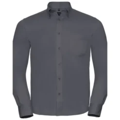 Camicia Da Lavoro Classica a Maniche Lunghe in Twill Russell - JE916M