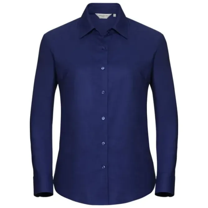 Camicia Da Lavoro Easy Care Oxford a Maniche Lunghe da Donna Russell - JE932F