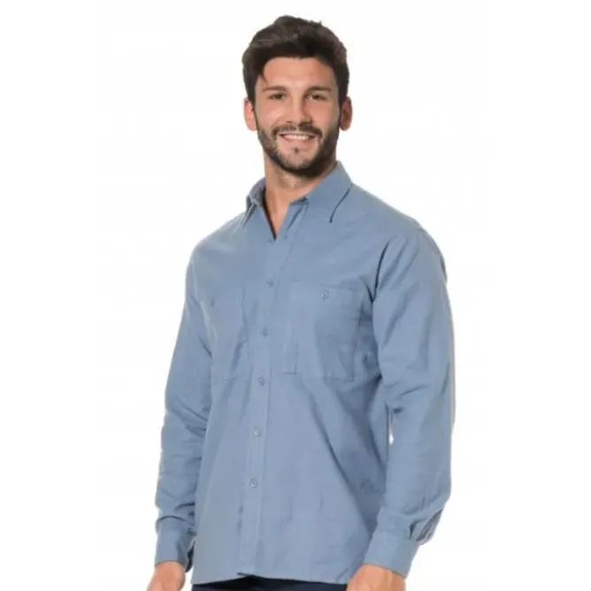 Camicia da lavoro Manica Lunga Flanella 100% cotone Logica 8161-L