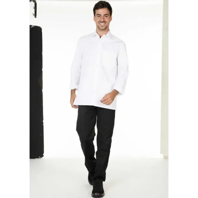 Camicia da lavoro Molinel JACKTHPCMTBLA da uomo ristorazione
