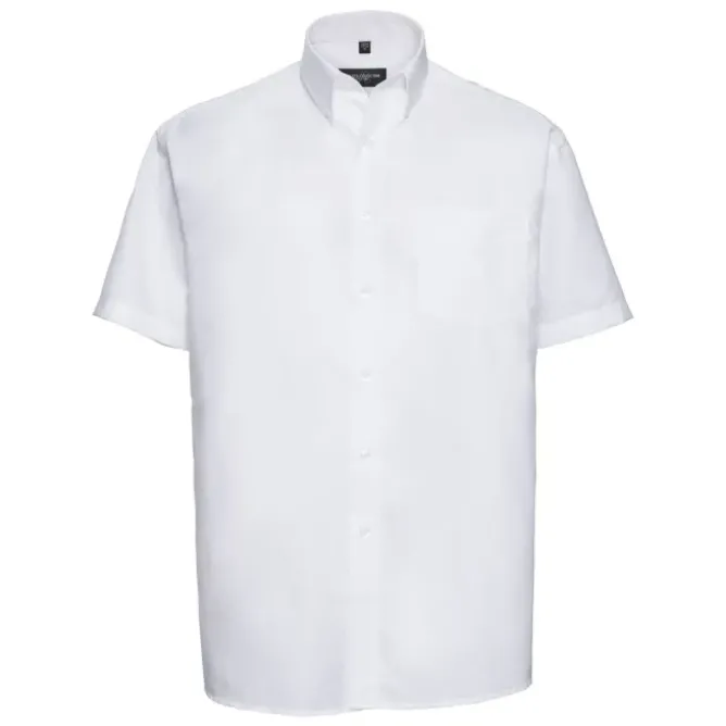 Camicia Da Lavoro Oxford Easy Care a Maniche Corte Russell - JE933M