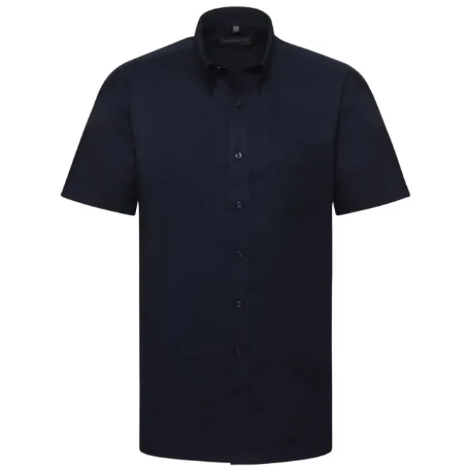 Camicia Da Lavoro Oxford Easy Care a Maniche Corte Russell - JE933M