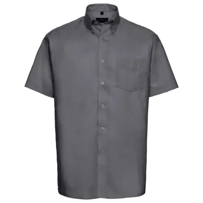 Camicia Da Lavoro Oxford Easy Care a Maniche Corte Russell - JE933M