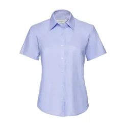 Camicia Da Lavoro Oxford Easy Care a Maniche Corte da Donna Russell - JE933F