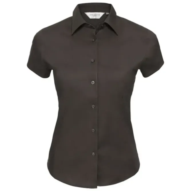 Camicia Da Lavoro Stretch a Maniche Corte da Donna Russell - JE947F