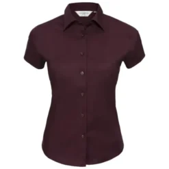 Camicia Da Lavoro Stretch a Maniche Corte da Donna Russell - JE947F
