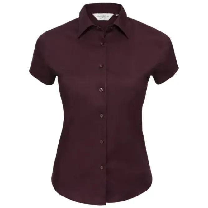 Camicia Da Lavoro Stretch a Maniche Corte da Donna Russell - JE947F