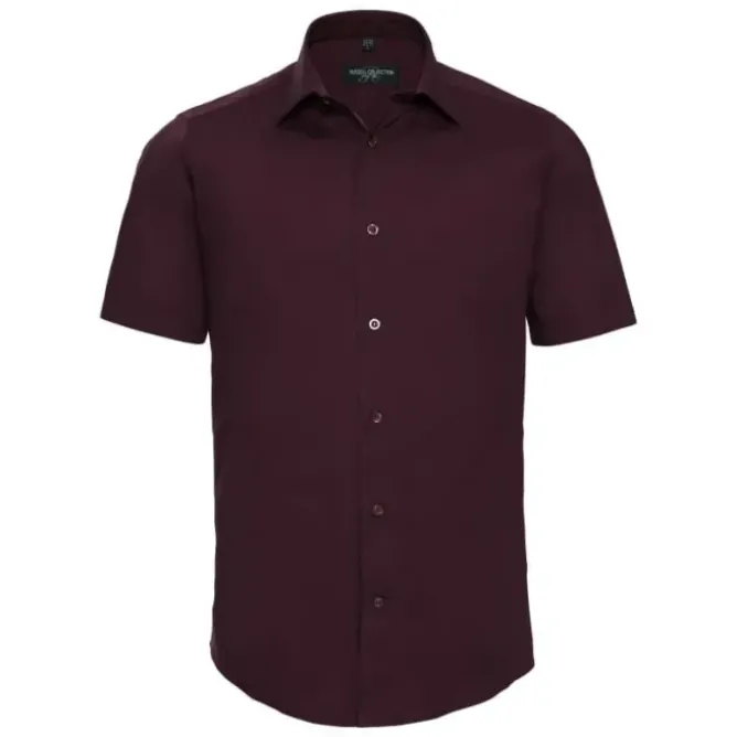 Camicia Da Lavoro Stretch a Maniche Corte Russell - JE947M