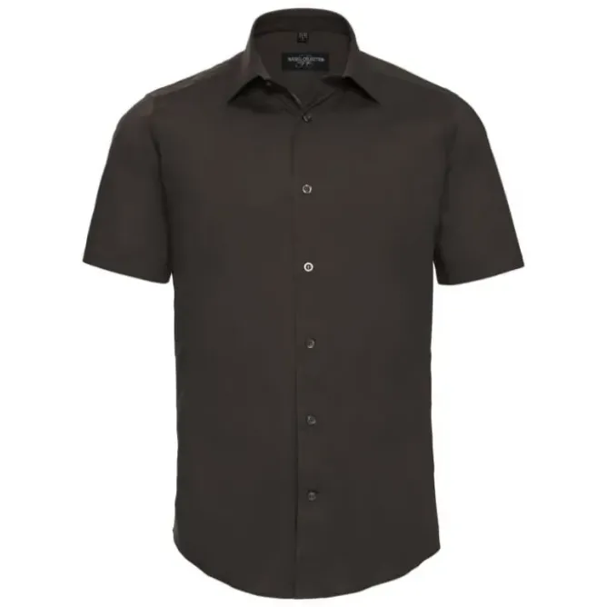 Camicia Da Lavoro Stretch a Maniche Corte Russell - JE947M
