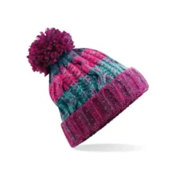 Cappello Corkscrew Pom Pom Beanie Beechfield - B486