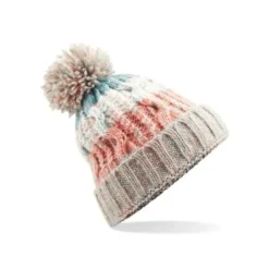 Cappello Corkscrew Pom Pom Beanie Beechfield - B486