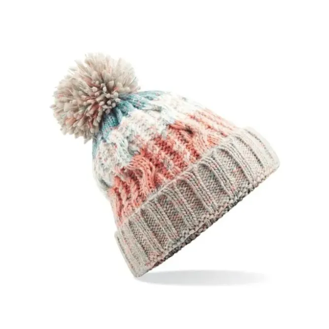 Cappello Corkscrew Pom Pom Beanie Beechfield - B486