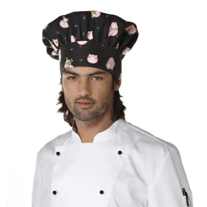 Cappello da Lavoro Cuoco 100% Cotone Giblor's Toque 10M416
