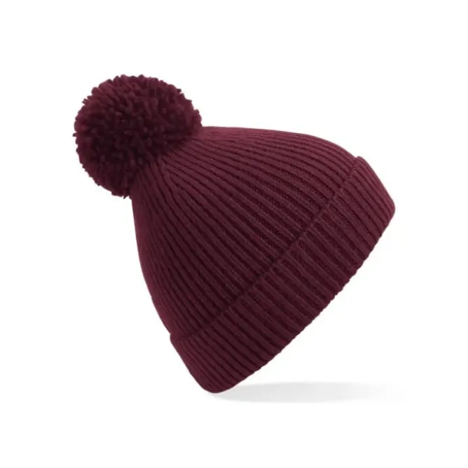 Cappello Engineered Knit Ribbed Pom Pom Beanie Beechfield - B382