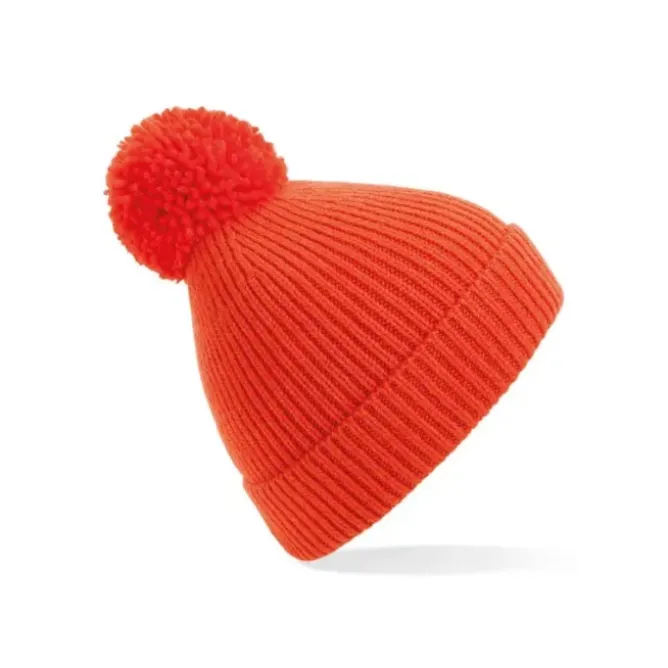 Cappello Engineered Knit Ribbed Pom Pom Beanie Beechfield - B382