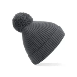 Cappello Engineered Knit Ribbed Pom Pom Beanie Beechfield - B382