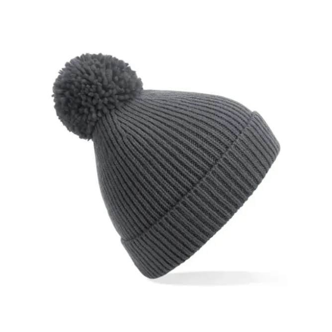 Cappello Engineered Knit Ribbed Pom Pom Beanie Beechfield - B382