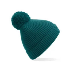 Cappello Engineered Knit Ribbed Pom Pom Beanie Beechfield - B382
