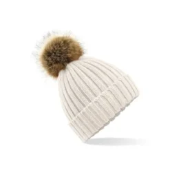 Cappello Fur Pom Pom Chunky Beanie Beechfield - B412