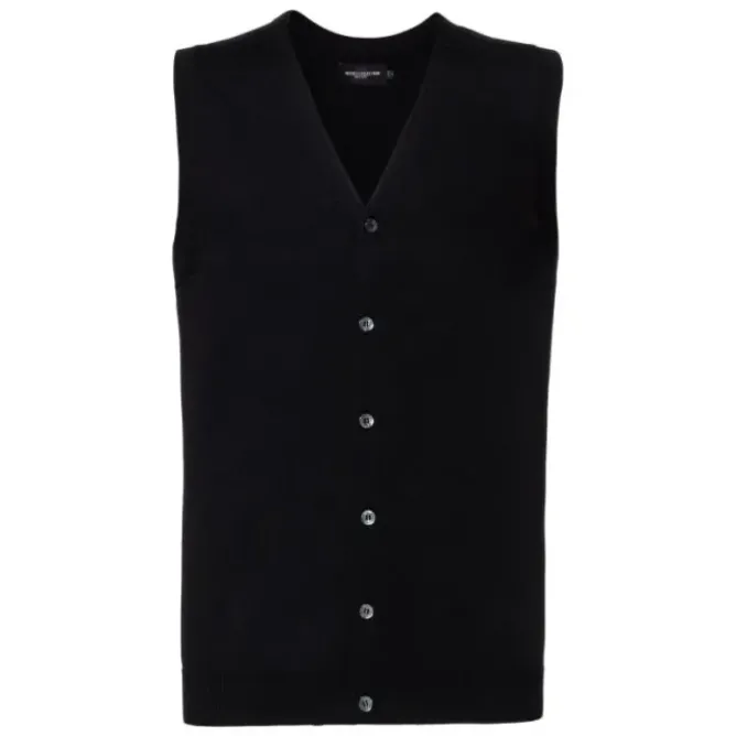 Cardigan Da Lavoro senza Maniche con Scollo a V Russell - JE719M