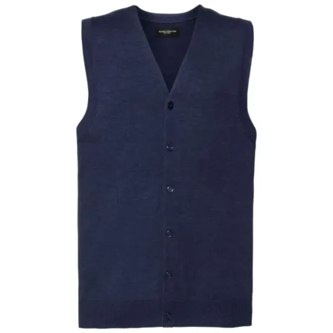 Cardigan Da Lavoro senza Maniche con Scollo a V Russell - JE719M