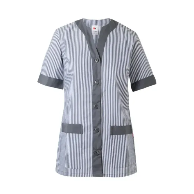 Casacca Sanitaria lunga a maniche corte da Lavoro Multitasche Velilla Lady 579