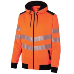 Felpa con cappuccio e zip da Lavoro Alta Visibilità Molinel Luklight 0482.9999.065