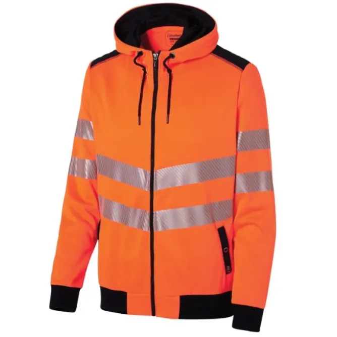 Felpa con cappuccio e zip da Lavoro Alta Visibilità Molinel Luklight 0482.9999.065
