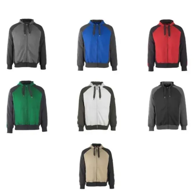 Felpa da Lavoro con Capuccio Zip Intera Wiesbaden Mascot 50566-963