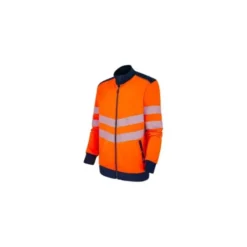 Felpa da Lavoro Molinel Luklight 05805555065 Alta Visibilità Con Zip Intera