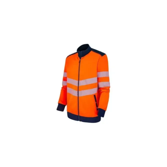 Felpa da Lavoro Molinel Luklight 05805555065 Alta Visibilità Con Zip Intera