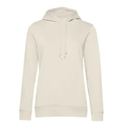 Felpa Da Lavoro Organic Hooded con Cappuccio da Donna B&C Collection - BCWW34B