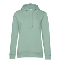 Felpa Da Lavoro Organic Hooded con Cappuccio da Donna B&C Collection - BCWW34B