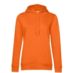 Felpa Da Lavoro Organic Hooded con Cappuccio da Donna B&C Collection - BCWW34B