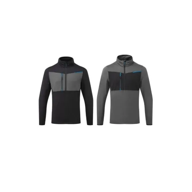 Felpa da Lavoro WX3 Mezza Zip Portwest T755