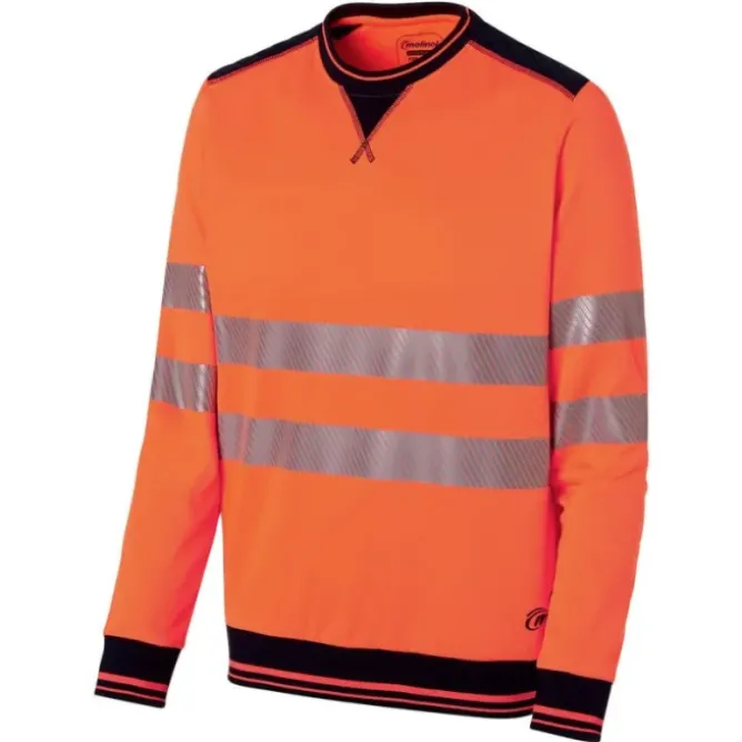 Felpa girocollo da Lavoro Alta Visibilità Molinel Luklight 0480.9999.065