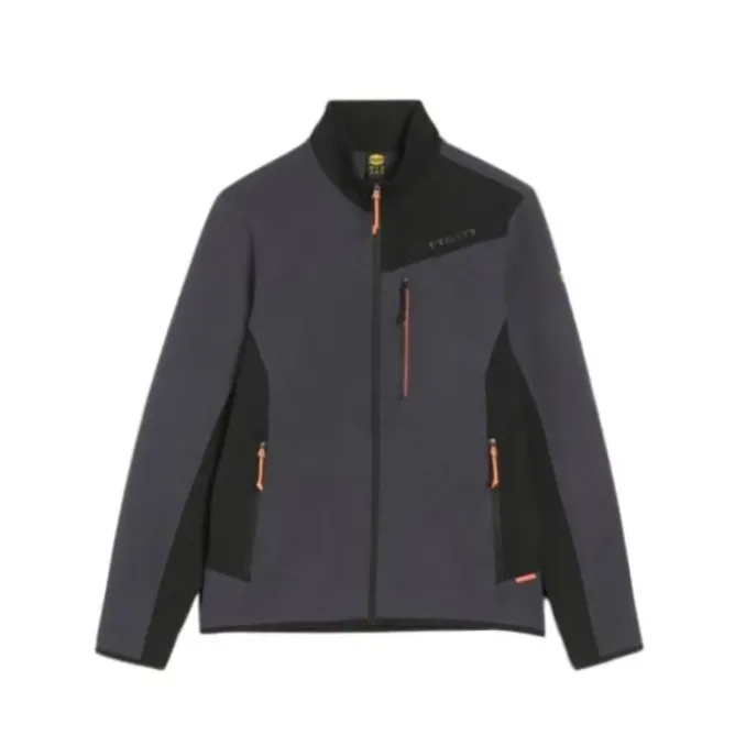 Felpa in Pile Da Lavoro Zip Intera Multitasche Stretch Diadora Utility Sweatshirt Shadow 702.182037
