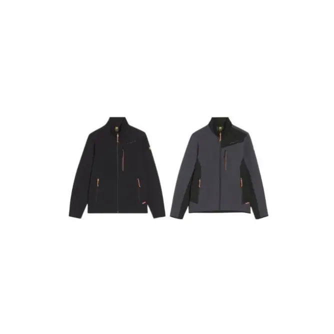 Felpa in Pile Da Lavoro Zip Intera Multitasche Stretch Diadora Utility Sweatshirt Shadow 702.182037